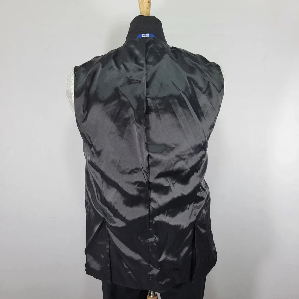 APT.9 Men's Sport Coat Blazer Two Button Black Poly Blend Premier Flex‎ 42L SLIM